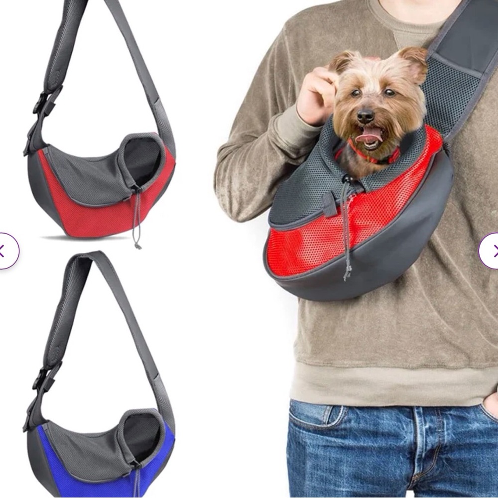 Breathable Travel Sling Pet Carrier For Extra Small To Small Animals